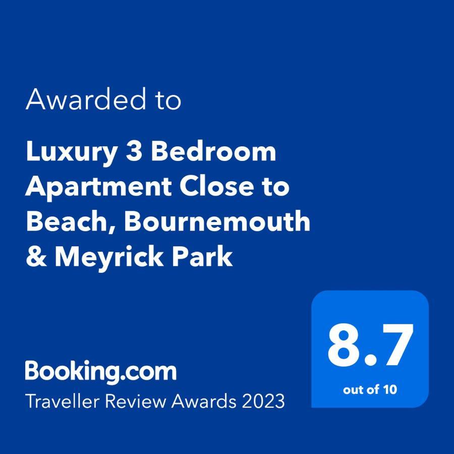 Appartamento Luxury 3 Bedroom Close To Beach, & Meyrick Park Bournemouth